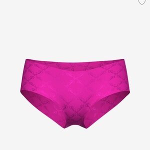 PINK Victoria's Secret P-Script Print No Show Hiphugger Underwear NIP/NWT size M